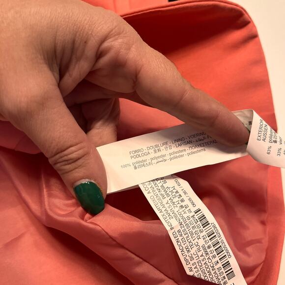 Zara Pink Single Breasted Blazer Sz 4 - Picture 5 of 8